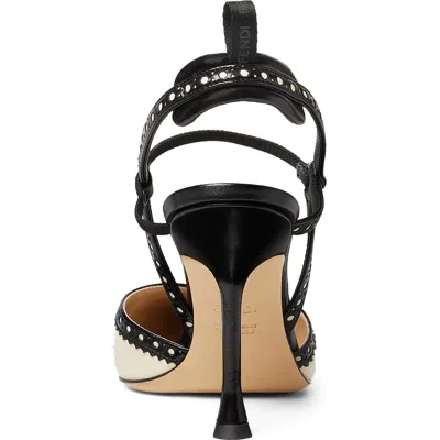 Fendi Colibrì Brogue Slingback Pump In Multi