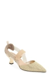 Fendi Colibri Crystal Embellished Pointed Toe Pump In F1r8p Tortoise
