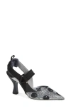 Fendi Colibri Pointed High-heeled Sandals In Nero Crystal