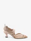 Fendi Colibri Mesh Slingback Pointed Toe Pump In Multi