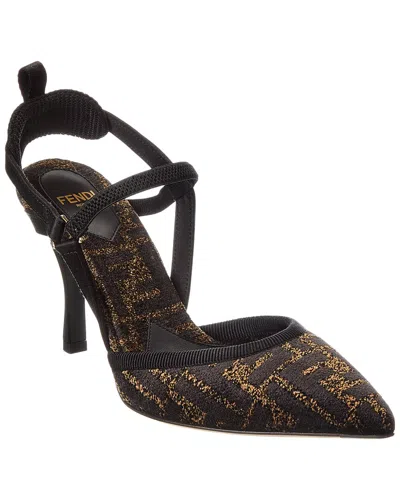 Fendi Colibri Ff Jacquard Slingback Pump