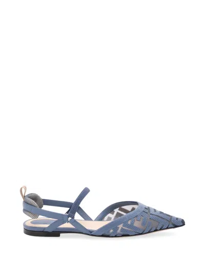Fendi Colibrì Ff-motif Pumps In Blue