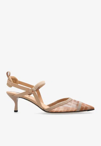 FENDI COLIBRI LITE 45 SLINGBACK PUMPS