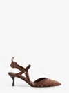 Fendi Colibrì Lite Slingbacks In Ff Fabric In Brown
