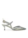 Fendi Colibri Lite Slingback In Green Matcha Ff Mesh Women In Green