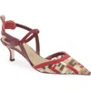 Fendi Colibrì Lite Pointed Toe Slingback Pump In Multi