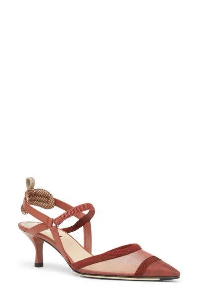 FENDI FENDI COLIBRÌ LITE POINTED TOE SLINGBACK PUMP