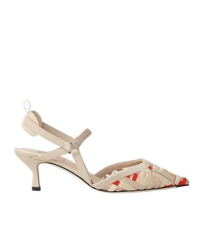 FENDI FENDI COLIBRÌ LITE POINTED-TOE SLINGBACK PUMPS