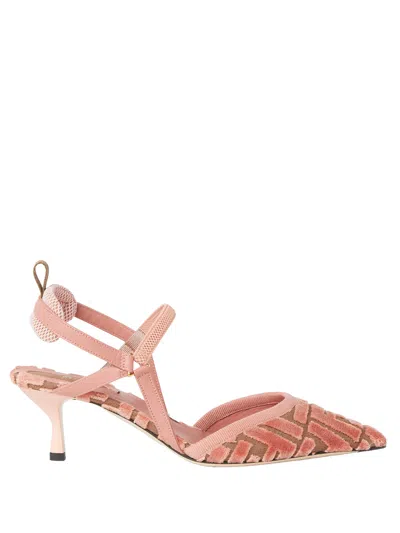 FENDI FENDI COLIBRÌ LITE POINTY-TOE SLINGBACKS