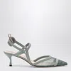 Fendi Colibri Lite Slingback In Green Matcha Ff Mesh Women