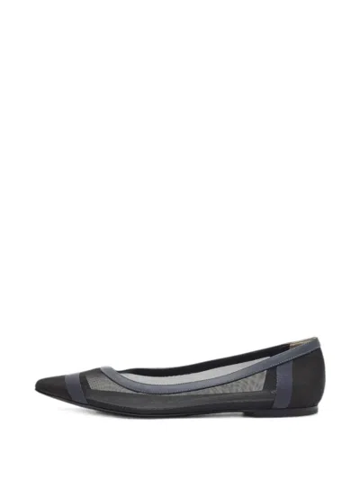 Pre-owned Fendi Colibri Mesh Pumps In Black