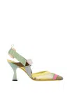 Fendi Multicolor Mesh Colibri Pumps In Multi
