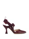 Fendi Slingback Pointed-toe Pumps In Multi