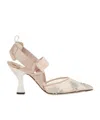 Fendi Colibri Pointed Toe Slingback Pump In Pink