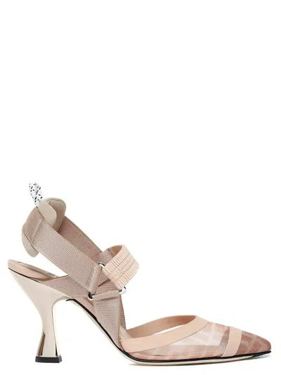 Fendi Colibri Pumps Pink In Neutral