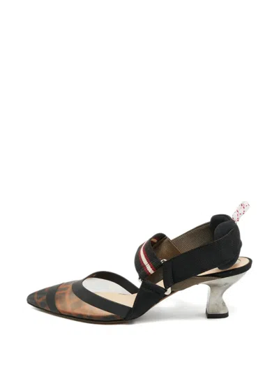 Pre-owned Fendi Colibri Pumps In White