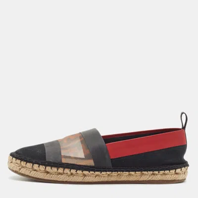Pre-owned Fendi Colibri Size 36 Multicolor Mesh And Net Slip On Sneakers