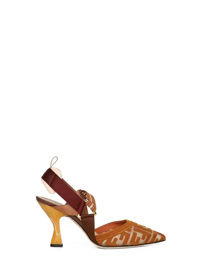 Fendi Colibrì Slingback Heel In Multicolor