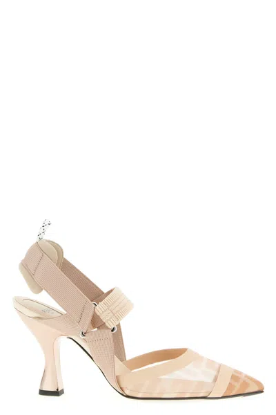 Fendi 'colibrì' Slingback In Pink