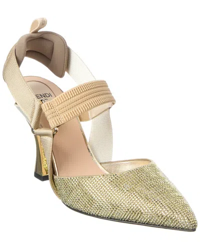 Fendi Colibri Slingback Pump In Green