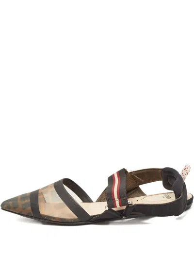 Pre-owned Fendi Colibri Slingback Pumps