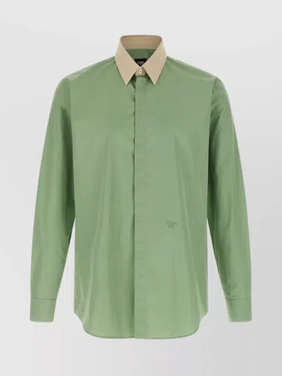 FENDI COLLAR CONTRASTING SHIRT COLLAR