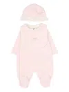 Fendi Collared Babywear (set Of Three) In Pink