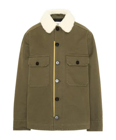 Fendi Collared Jacket In Green