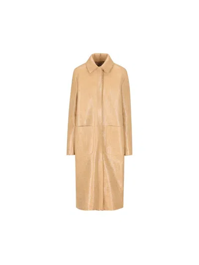 FENDI COLLARED LONG COAT
