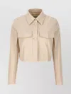 Fendi Collared Structured Cropped Jacket Detail
