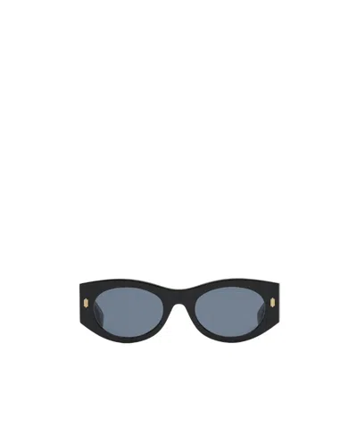 Fendi Collision Color Thick-rimmed Sunglasses In Gray