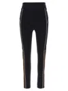 Fendi Color Block Leggings Multicolor In Black