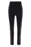 Fendi Color Block Leggings Multicolor In Black