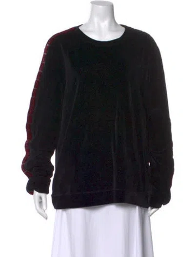 Pre-owned Fendi Colorblock Pattern Crew Neck Sweatshirt W/ Tags In Black