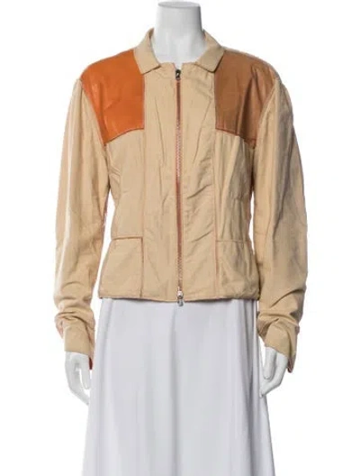 Pre-owned Fendi Colorblock Pattern Jacket In Neutral