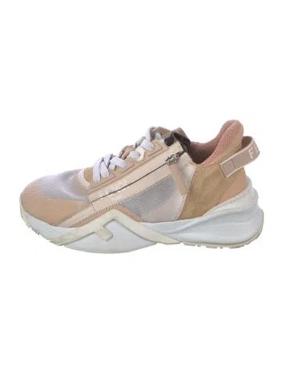 Pre-owned Fendi Colorblock Pattern Sneakers In Multi