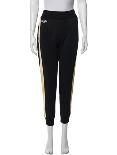 Pre-owned Fendi Colorblock Pattern Sweatpants In Blue