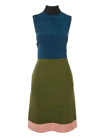 Pre-owned Fendi Colour-block Sleeveless Dress