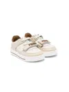 Fendi Rubberised-logo Sneakers In Neutrals
