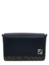Fendi Compact Bag Squared Ff Crossbody Bags Blue In Pattern