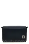 Fendi Compact Bag Squared Ff Crossbody Bags Blue In Pattern