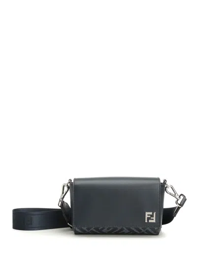 Fendi Compact Crossbody Bags Blue