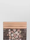 Fendi Flower Bouquet Ff Fabric Card Holder Accessories In Pink