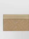 Fendi Compact Geometric Pattern Card Holder