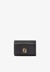 Fendi Compact Monogram Wallet In Black