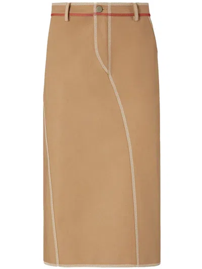 Fendi Compact Skirt Clothing In Multi