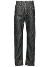 Fendi Ff Jeans In Gray