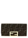 Fendi Continental Baguette Wallet On Chain In Black