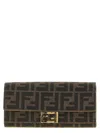 Fendi Continental Baguette Wallet On Chain In Brown