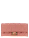 Fendi Chain Strap Wallet Gold-tone Hardware In Pink